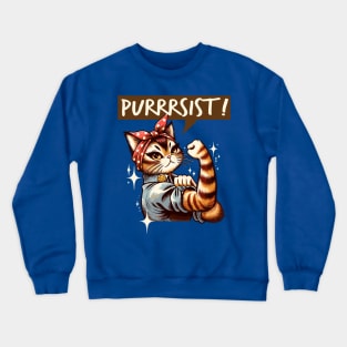 Purrrsist! Crewneck Sweatshirt